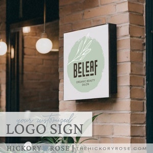 CUSTOM Logo Sign, Branded Logo Sign, OUTDOOR Storefront Sign, PVC Printed Logo Sign, Custom Signage for Stores, Exterior Business Logo Sign