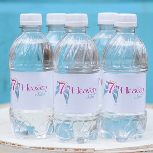 25 Custom Water Bottle Labels Your Business Logo or Design Custom Logo Water Bottle Labels image 4