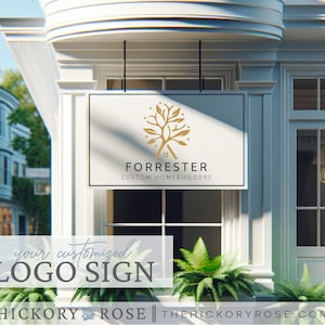 Branded Logo Sign, Custom Logo Sign, OUTDOOR Storefront Sign, PVC Printed Logo Sign, Custom Signage for Stores, Exterior Business Logo Sign