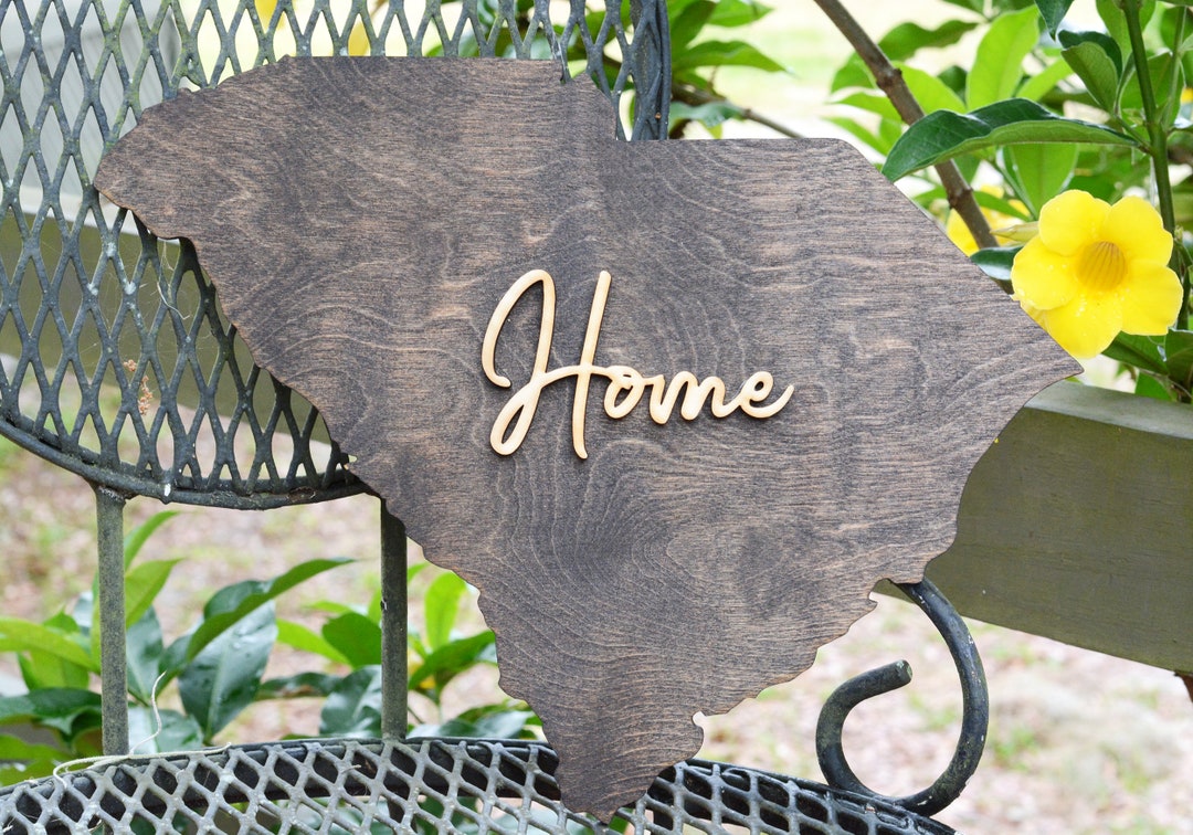 South Carolina Wall Sign, South Carolina Home Decor, SC Wall Art, Wall