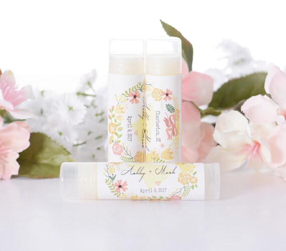 Destination Wedding Favors Lip Balm Chapstick Stickers Wedding