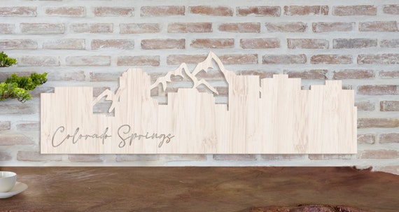 Colorado Springs Wall Sign City Skyline Decor Art Co Hanging Home By Labelsrus Catch My Party - Home Decor Colorado Springs Co Colorado Springs Wall Sign City Skyline Decor Art Co Hanging Home By Labelsrus Catch My Party - Home Decor Colorado Springs Co