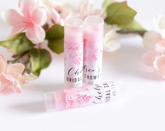 Bridal Shower Favors, Boho Bridal Shower Chapstick, Wedding Lip Balm Favors and Labels, Chapstick Party Favors #bsl-95