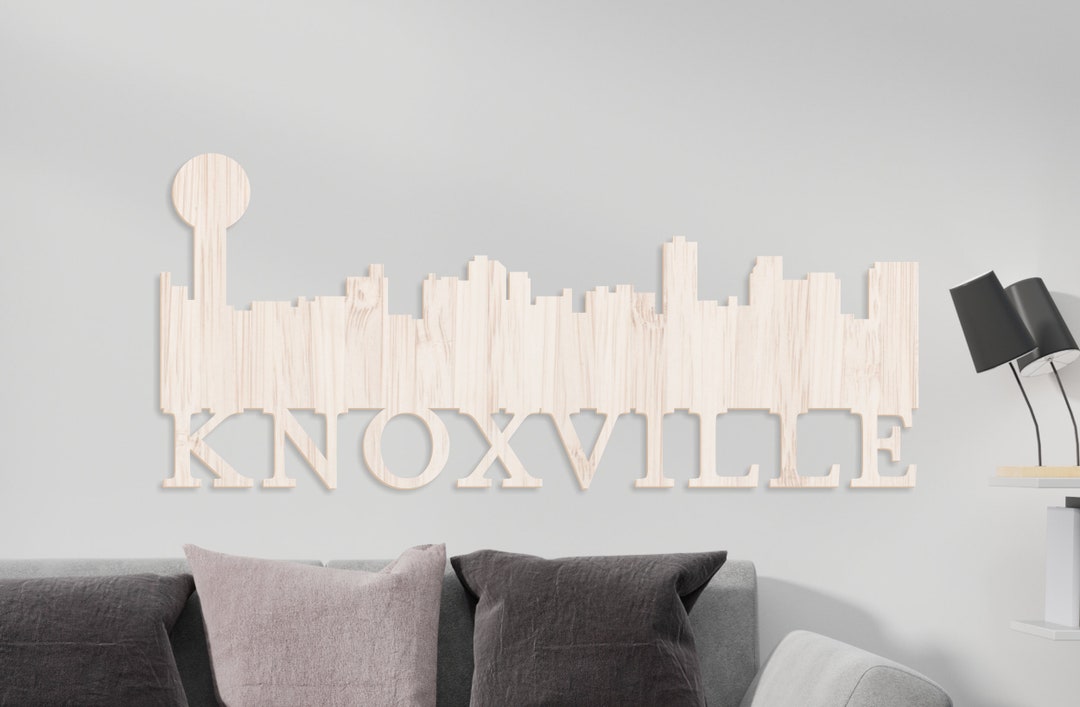 Knoxville Wall Sign, City Skyline Wall Decor, Knoxville Wall Art