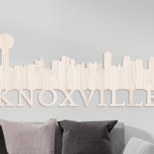 Knoxville Wall Sign City Skyline Wall Decor Knoxville Wall Etsy