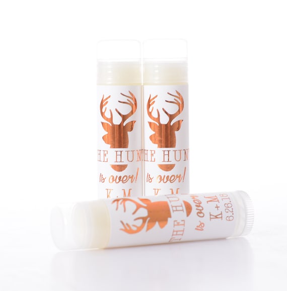 Rustic Wedding Favors - Metallic Foil Wedding Lip Balm Favors - Rustic Wedding Chapstick Favors - METALLIC FOIL Wedding Stickers Il_570xn