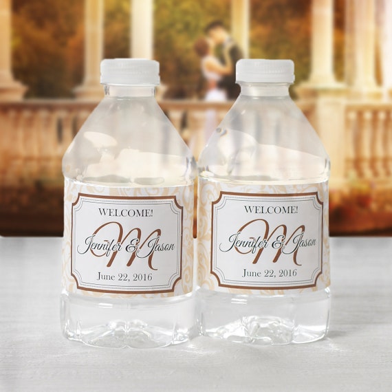 Bottled Water Labels Wedding Water Bottle Labels Wedding Bottled