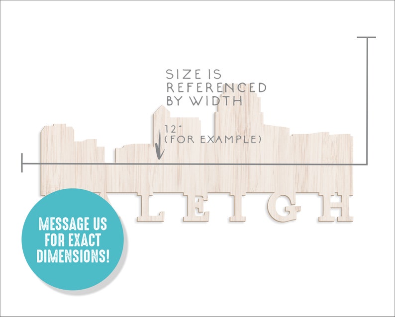 Raleigh Wall Sign City Skyline Wall Decor Raleigh Wall Art Etsy