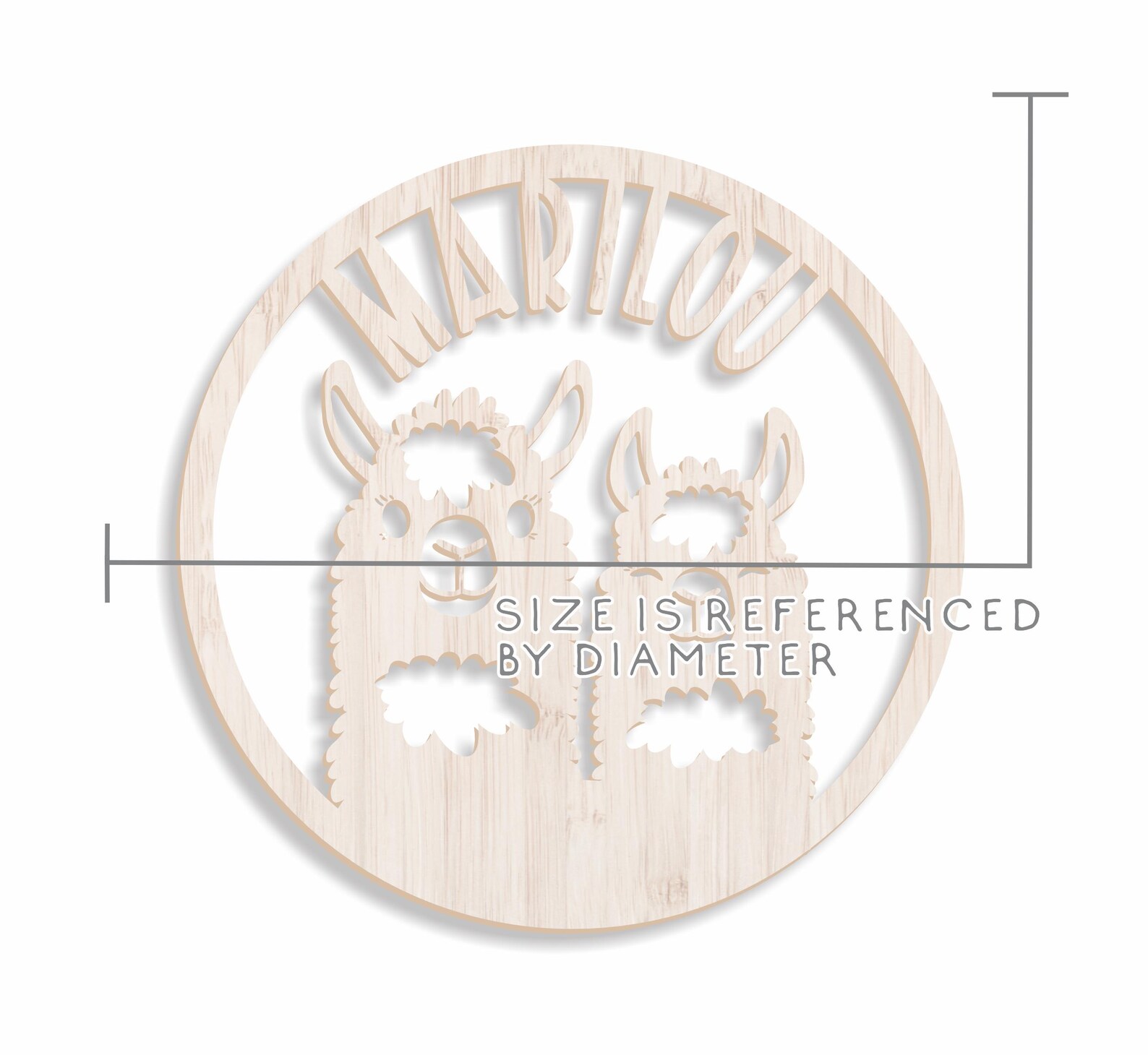 Cute Alpaca Name Sign, Alpaca Farm Sign, Laser Cut Alpaca Sign, Wooden ...