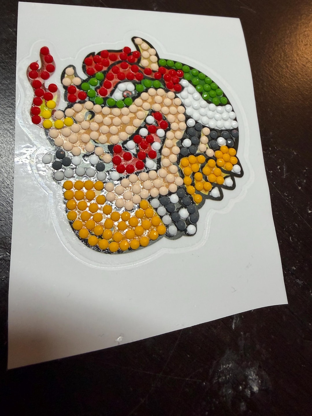 Handmade Bowser Inspired Sticker – Gem Mosaic Retro Gamer Decal - Etsy