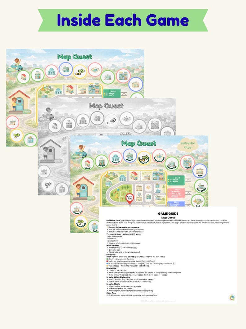 Jeux de société pour apprendre l'anglais oral aux enfants de 8 à 10 ans (niveaux A1 et A2). image 15