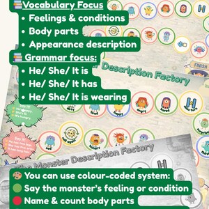 Jeux de société pour apprendre l'anglais oral aux enfants de 8 à 10 ans (niveaux A1 et A2). image 7