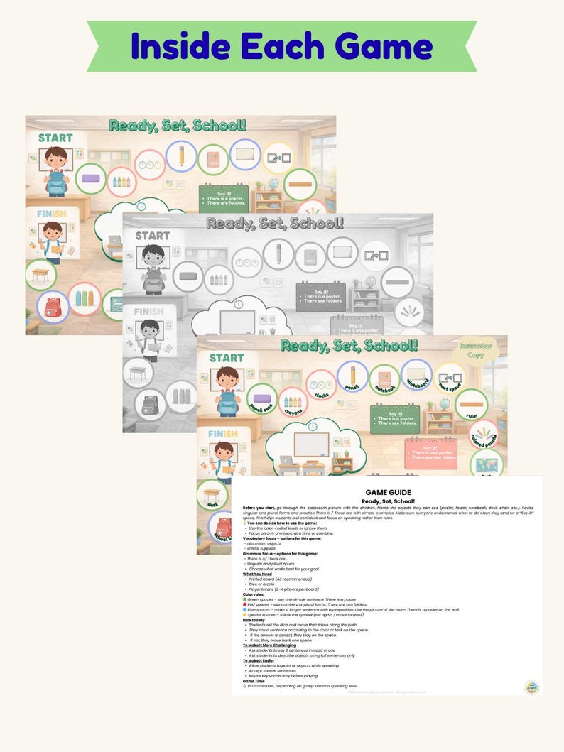 Jeux de société pour apprendre l'anglais oral aux enfants de 8 à 10 ans (niveaux A1 et A2). image 20