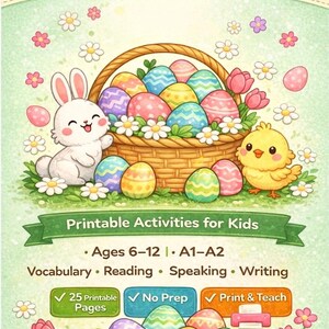 Fun Easter ESL Lesson | Ages 6–12 | Mixed Levels | Creative Tasks & Speaking