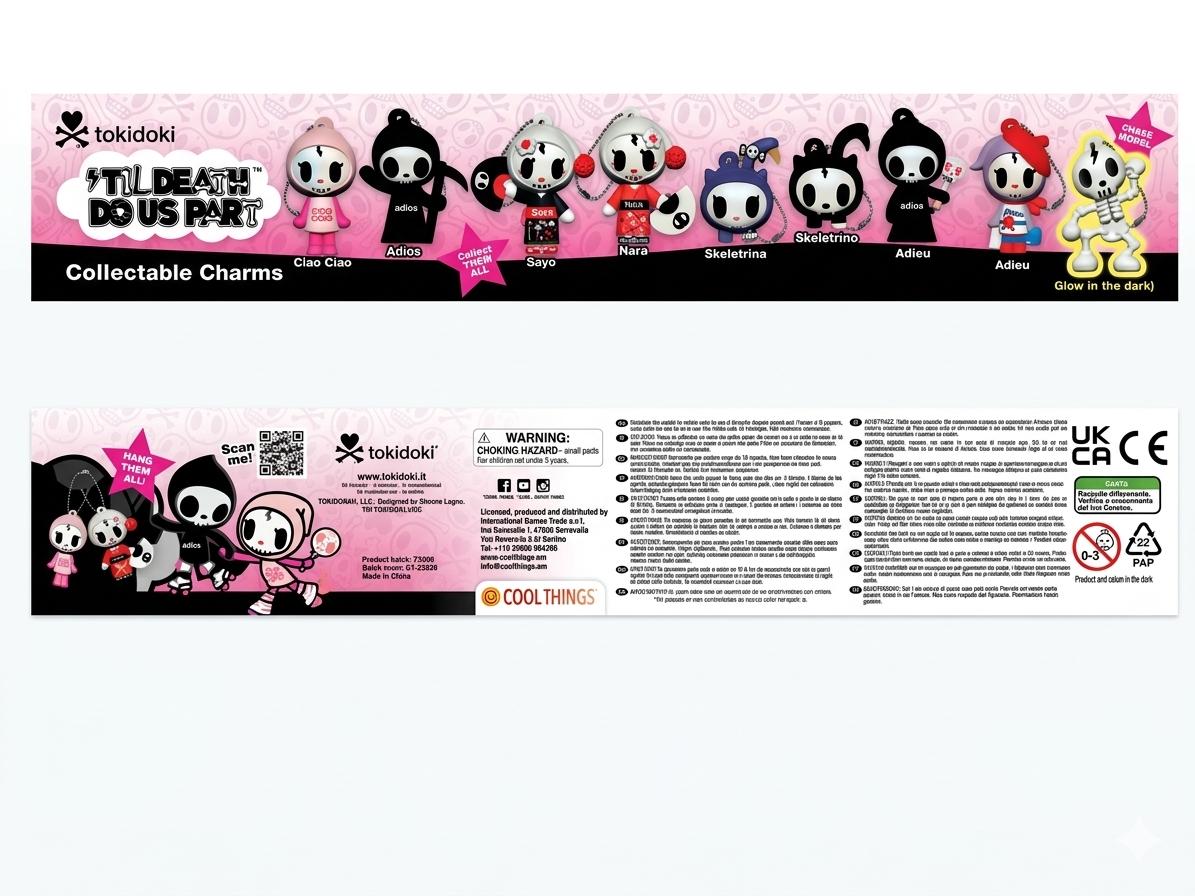 Tokidoki Adios & Ciao Ciao Keychain Set - Rare Collectible Figures
