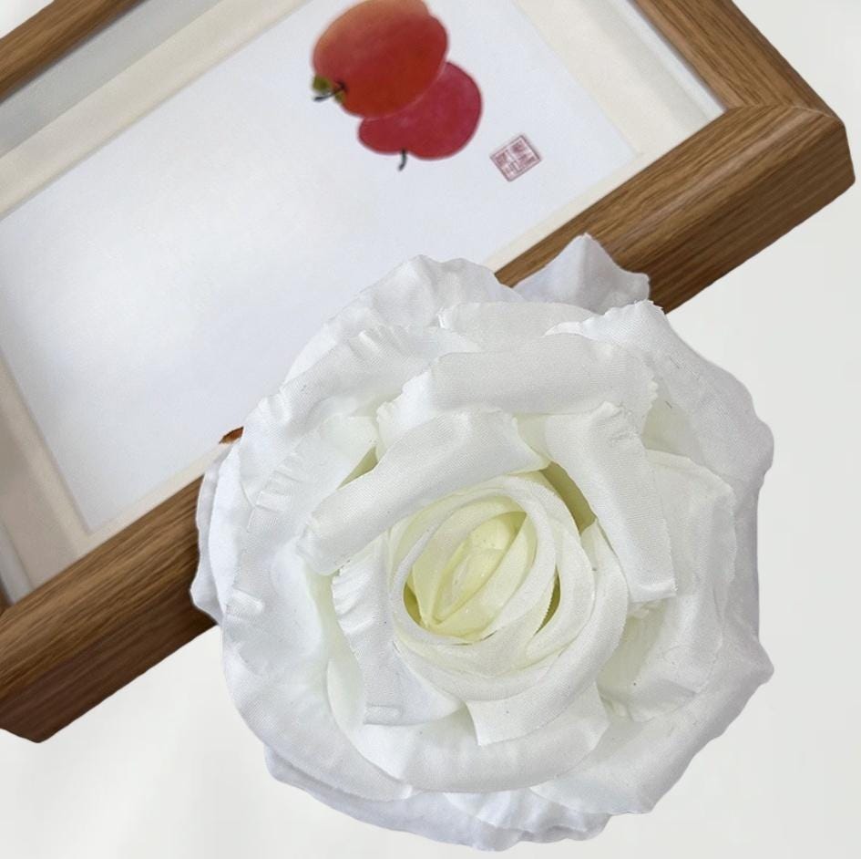 Artificial Rose Flower Heads Faux Silk Roses for DIY Wedding Decor ...