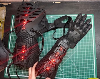 Cyberpunk Arms for Cosplay | Futuristic Arm Armor | Cyborg Costume Accessory | Sci-Fi Cosplay Props