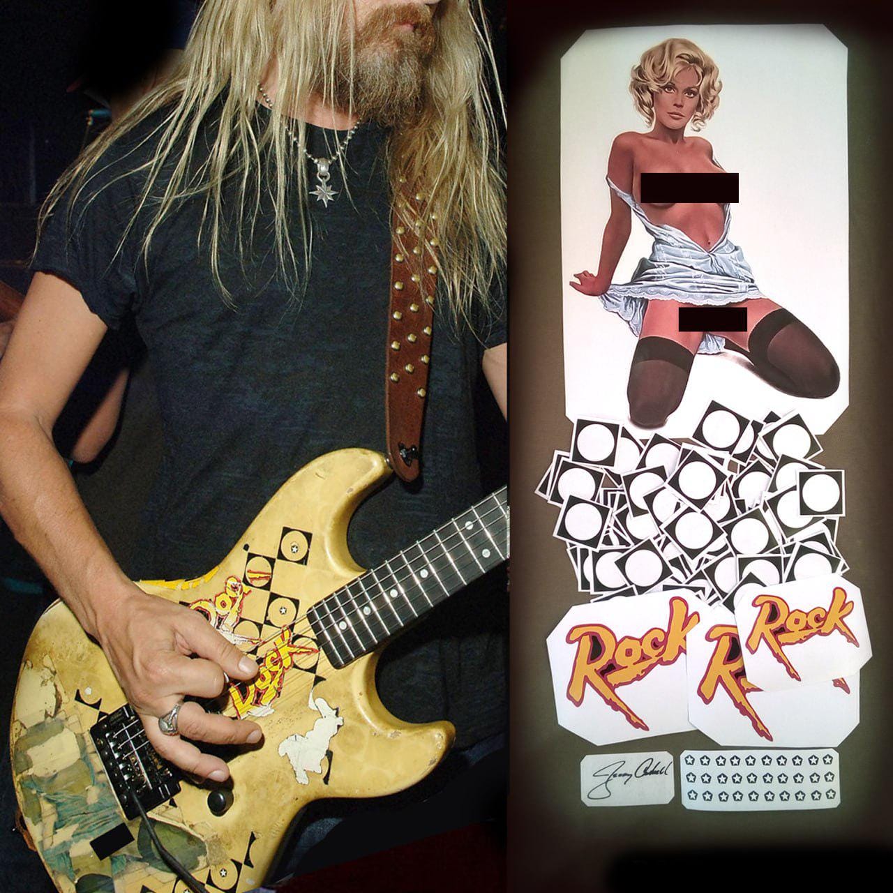 jerry cantrell g&l rampage blue dress signature guitar JERRY CANTRELL Vintage Blue Dress G&L Rampage1:4 Scale Replica Guitar~ – DV  Multimedia LLC main image 0