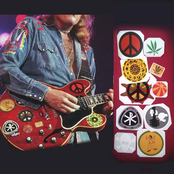 Guitar Stickers Gibson Big Red ES-335 Custom Decal Saguitar Set 10