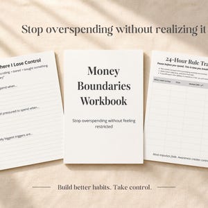 Money Boundaries Workbook, Stop Overspending Printable, Impulse Spending Tracker PDF, No Spend Habit Builder, Budget Mindset Journal
