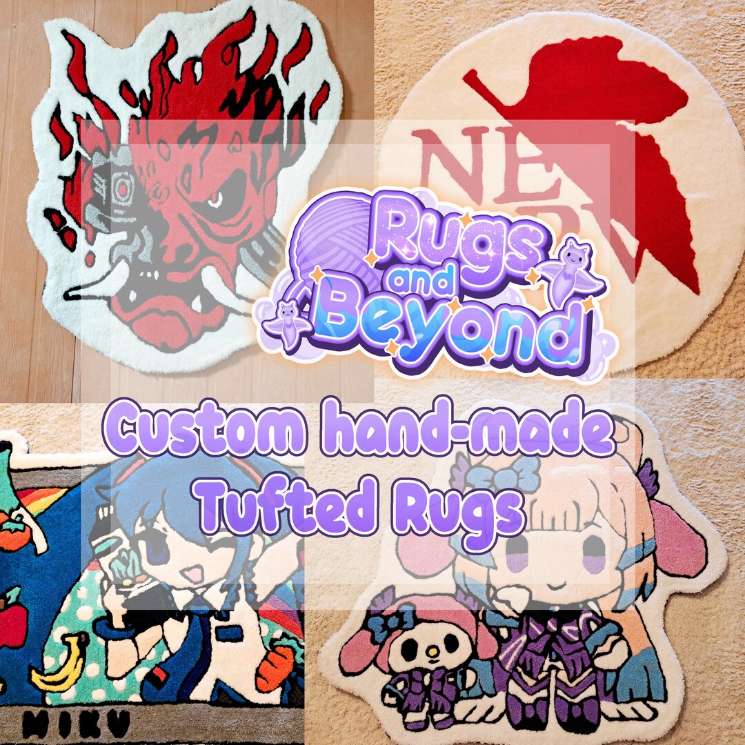 Custom Hand-made Tufted Rugs! Logos, Artwork, Fictional Characters ...