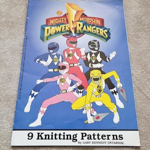 Vintage Power Rangers Intarsien-Pullover-Bastelanleitung von Gary Kennedy, 1995
