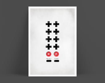 Contra Code Inspired Print