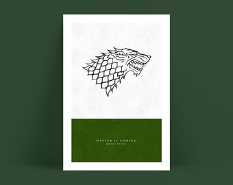 Game of Thrones - House Stark Inspired Print