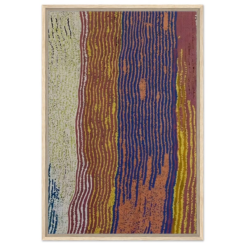 Framed Canvas Print - Vibrant Australian Art by Local Sydney Artist - Sustainable & Custom Sizes image 1