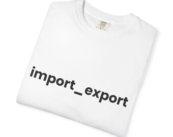 Bluza z okrągłym dekoltem dla fotografa | Import, eksport, technologia, typografia, prezent dla fotografa