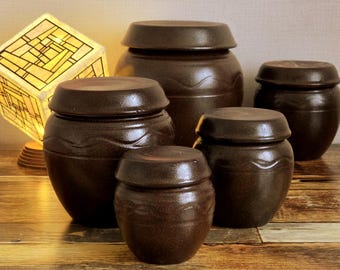 ミニ韓国オンギ壺｜伝統的な粘土製保存容器