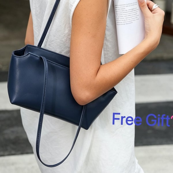 Lambskin Shoulder bag|Commuter Tote Bag|Women's Armpit Bag|Minimalist Design Shoulder Bag|Gift for lady