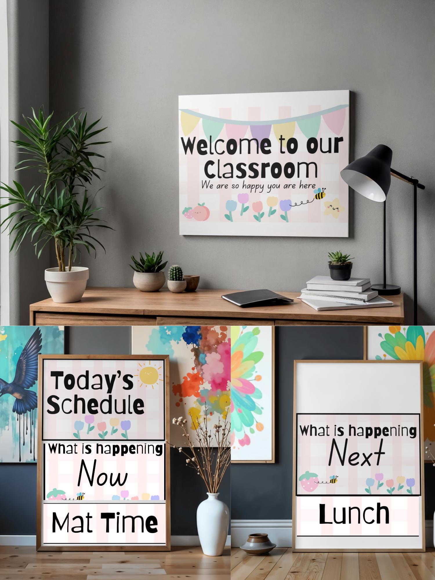 Editable Classroom Decor Bundle | Teacher Planner, Labels (canva ...