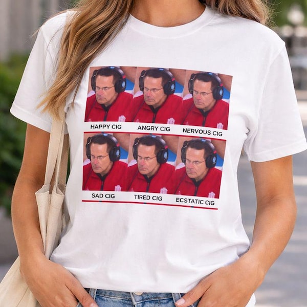 Camiseta com meme do técnico Cignetti | Design divertido de técnico de futebol
