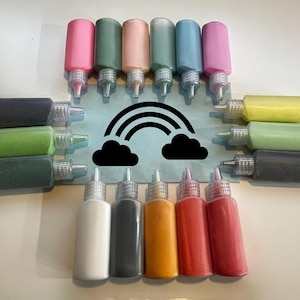 Manualidad con arena autoadhesiva: Arcoíris