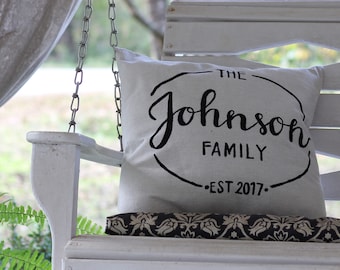 Family Name Pillow