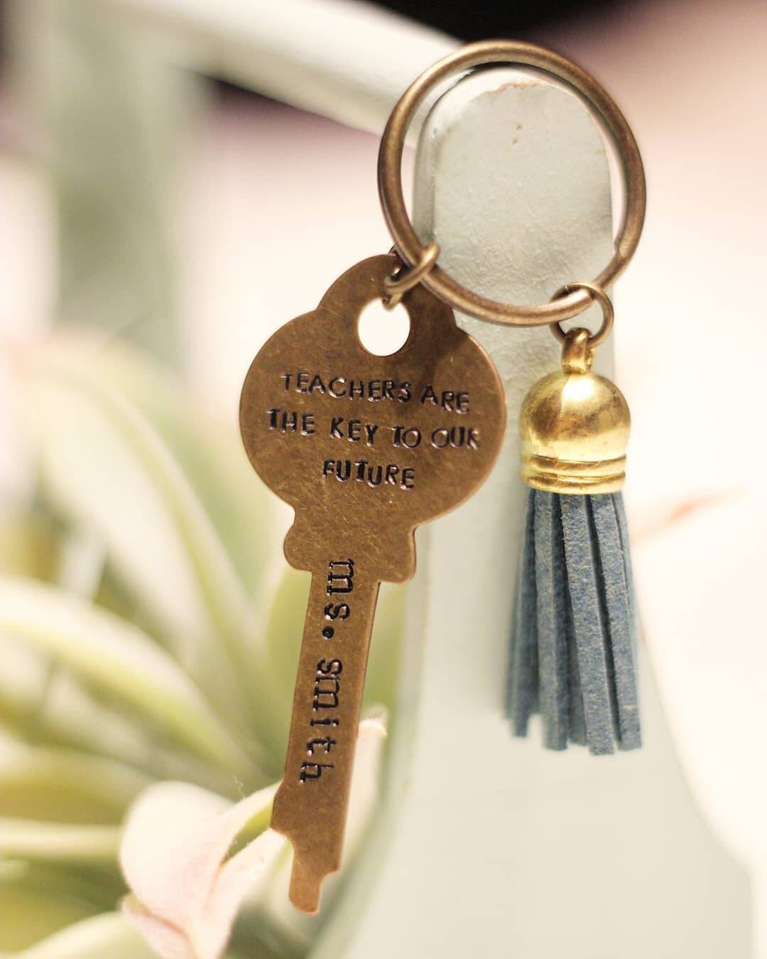 Teacher Key Necklace or Keychain Gift