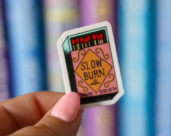 Slow Burn Romance Book Trope sticker Ereader or laptop