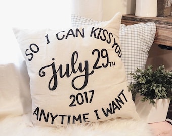 Sale! Cotton Anniversary Pillow