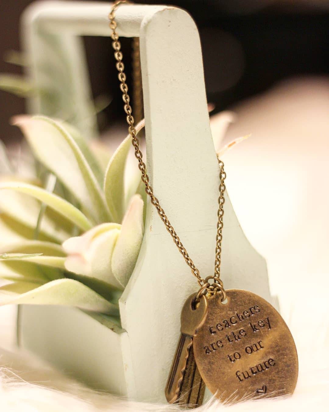 Teacher Key Necklace or Keychain Gift