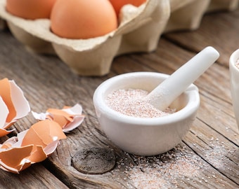 Polvere di gusci d'uovo naturali tritati / Fertilizzante organico per giardino, nutriente per piante, additivo per compost