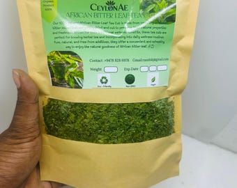 Organic African Bitter Leaf | Vernonia Amygdalina Herbal Tea cut (50g)