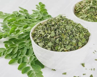 Dehydrated Moringa Leaves | Drumstick Tree Superfood Herbal Tea (100g)