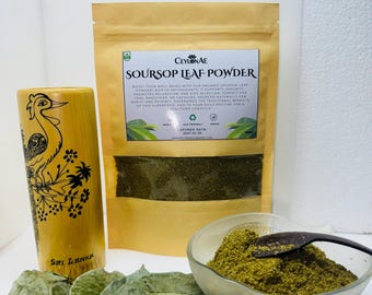Soursop Leaf Powder | Natural Herbal Tea| Sri Lankan Annona Muricata