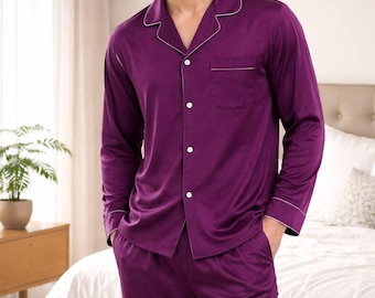 Pijama de lino para hombre: ropa de dormir transpirable de lujo