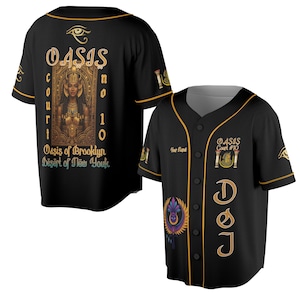 Personalisierte Hofname DOI Ägyptische Sonnenkrone Göttin 3D Baseball Jersey Größe S-5XL