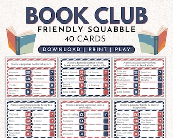 Book Club Friendly Squabble Game Printable (Instant Download)