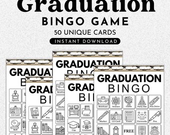 Graduation Bingo Game (Instant Download)