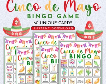 Cinco de Mayo Bingo Game (Instant Download)