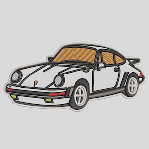 Vintage 911 Inspired Classic Euro Sports Car Patch Embroidered Iron On Sew On Automotive Badge for Jacket Hat Backpack DIY